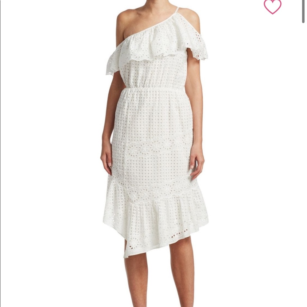 Joie Corynn Ruffled Eyelet Dress